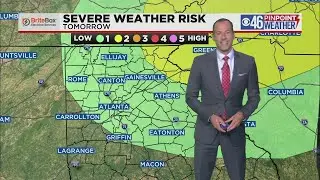 Scattered showers and t-storms on Monday