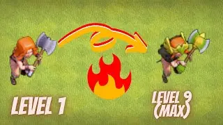 Valkyrie Level 1 To Max | Valkyrie All Levels | Clash of Clans  #shorts​ #cocshorts​ #clashofclans
