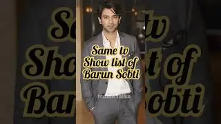 Barun Sobti Tv show list ❤️ #ytshorts #barunsobti #tvshow #indiantarka