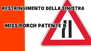 Segnale Di pericolo: Restringimento della sinistra