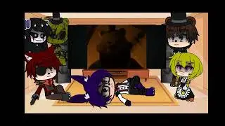 Fnaf 1 react to nightmare fredbear | the encounter // gacha x fnaf // shorts 