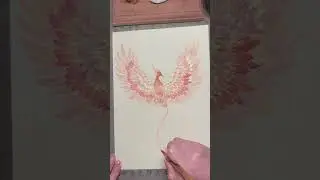 Phoenix Rising in Iridescent Flame 🔥 | Mythical Bird Painting Tutorial