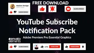 How To Make Animated Subscribe Button 4 YouTube Channel | Premiere Pro Tutorial & Downloadable File
