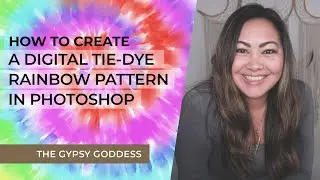 How to Create a Digital Tie-Dye Rainbow Design in Photoshop | Diane Pascual