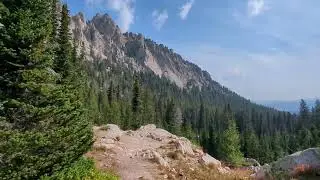Amazing Panorama of Sawtooth Mountain Range