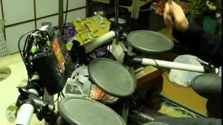 凸凹凸凹クロブチメガネとベビードールのタオル回し練習のドラム2013