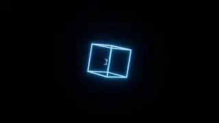 CUBE! (slow) - Animated CUBE Wireframe Wallpaper - Seamless Loop