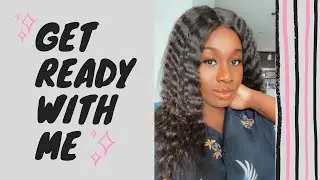 Get ready with me : hair styling and makeup tutorial
