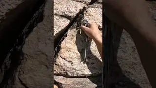 #ropesoloing Nut on a Gunks climb