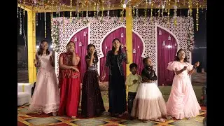 Children sangeet dance performance. Shaky, Dholida Garba Mix.