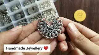 Oxidised Jewellery Making At Home ❤️ #youtube #viralvideo #diyjewelry #jewellerymaking