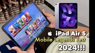 CHIPSET  M1 GRAFIK MENTOK HIGH ? iPad Air 5 Mobile Legend Test 2024 ‼️