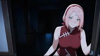 House of Shinobi - Visit aunty sakura at night, scene midnight 1 and 2, wine, sakura's drunk #25