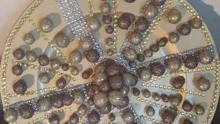 Rhinestone & Glittered Balls Decor Plate 🍽