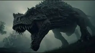 A towering, hulking beast lumbers forward, its split mandibles glistening as they gape and clatter