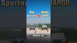 Kia Sportage VS Haval Dargo Moose Test #moosetest #kia #havaldargo