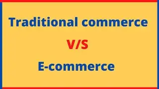 Traditional Commerce and E commerce || Difference between Traditional vs E-commerce | In Hindi