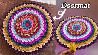 How to Make Doormat/Paydan Banane Ka Tarika/Beautiful Doormat Making At Home /DoormatDesign #mat#rug