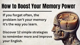 How to Boost Your Memory Power | Learn English with a Graded Reader | Improve English Skills ✅️