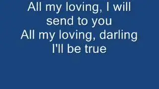 All My Loving  with lyrics    The Beatles  Cover by Bobit