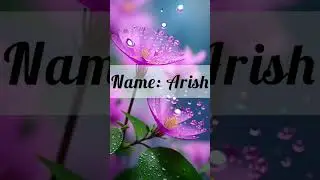 Muslim boy #Arish name meaning in urdu and english