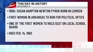 We the People: Nov. 9 - Born in 1900, Susan Hampton Newtown Pryor became the first woman to run f...