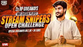 🔴  Mr Ahsan Plays is LIVE | PUBG Mobile | Stream Sniper Ajao sab !