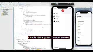 SwiftUI Slide Navigation Menu with animation