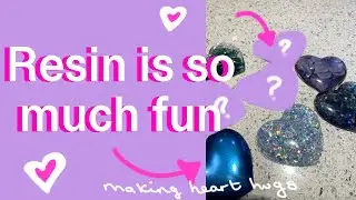 Resin crafts for beginners - heart hugs - WOW