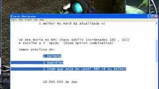 Video Aula Como Fazer Upar Itens do Level 380 Na Chaos Machine By:Rampag3
