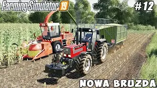 Spreading fertilizer, harvesting corn silage | Nowa Bruzda | Farming simulator 19 | Timelapse #12