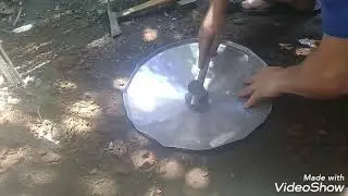 como como  fazer bateia para garimpar ouro feita de forma de piza