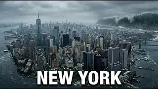 New York MEGA TSUNAMI (AI FICTIONAL) | Manhattan Drowned by Giant Waves