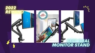 🌈🌞Best Dual Monitor Stand 2022 Dual Monitor Arm Mount VESA Mount up to 32 inch Monitor Desk