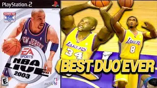 Kobe and Shaq in NBA LIVE 2003! PS2 Gameplay