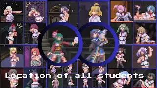 Location of All Students  - Gal Guardians: Demon Purge