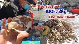 Ph&aacute;t hiện địa điểm b&aacute;n H&agrave;u Sữa 100k/ 3k&yacute;, kh&aacute; tươi ngon tại chợ qu&ecirc; H&ograve;a Kh&aacute;nh C&aacute;i B&egrave;│YMT63