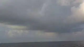 Water spout in breton Sound.