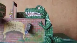 automaton - papercraft - feeding time at the zoo (cool4cats.biz) - dutchpapergirl