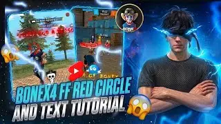 How to Create Glowing Text Like @bonex4_ff 😱 and Red Circles || Full Tutorial 💯💥