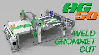 High Speed Banner Finishing - Miller Weldmaster HG50