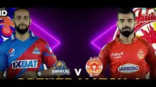 Karachi Kings vs  Islamabad United 19th Match Live from Rawalpindi