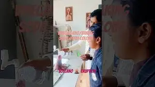 Volcano 🌋 Eruption #experiment #volcanoexperiment