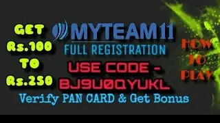 MYTEAM11 HOW TO SIGN UP | FULL  REGISTRATION | REFERAL CODE | QYCSYW7XVF |  BJ9U0QYUKL