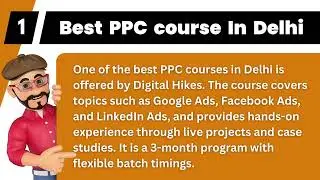 PPC Course In Delhi |  Join Digital Hikes For Better Learning