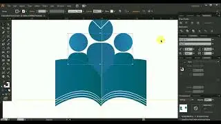 Making educational logo or icon with adobe illustrator for learning logo or icon design