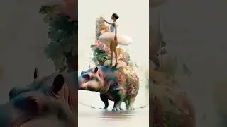 Surreal Ballerina Transformation | Dreamlike Dance Side View #loopdok