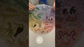 Поднимаем готовый пазл без клея 🫣 #ravensburger #puzzle #circlepuzzle #jigsawpuzzle #puzzling