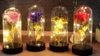 Artificial Rose Eternal Flower With Led Light | Shopperhill Reviews