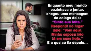 Meu marido cozinhava quando a colega escreveu 
